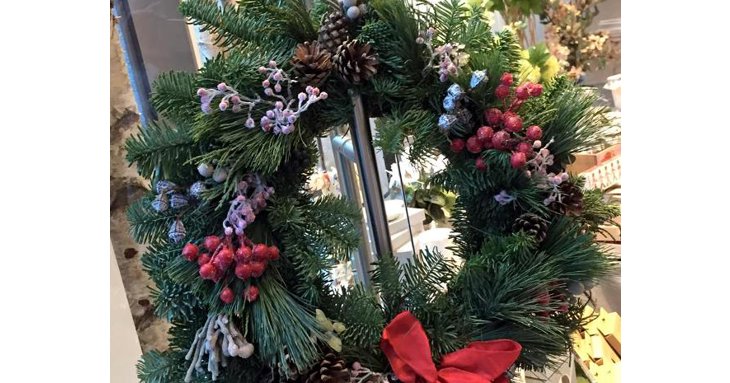Get into the seasonal spirit at The Academy of Flowers' wreath and garland workshop.