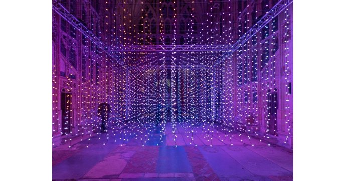 Gloucester Cathedral is opening at night for exclusive light installation viewing 