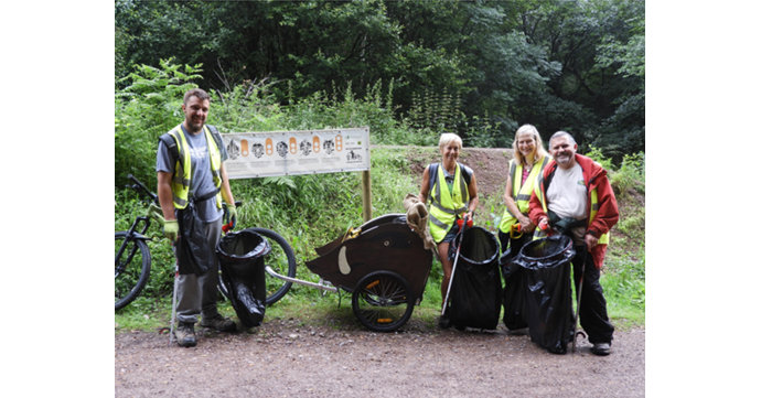 Litter picking launched on Forest of Dean mountain bike trails