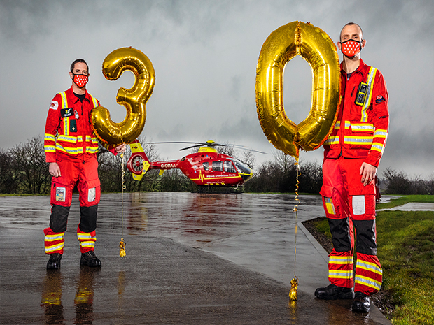 Midlands Air Ambulance is celebrating 30th anniversary