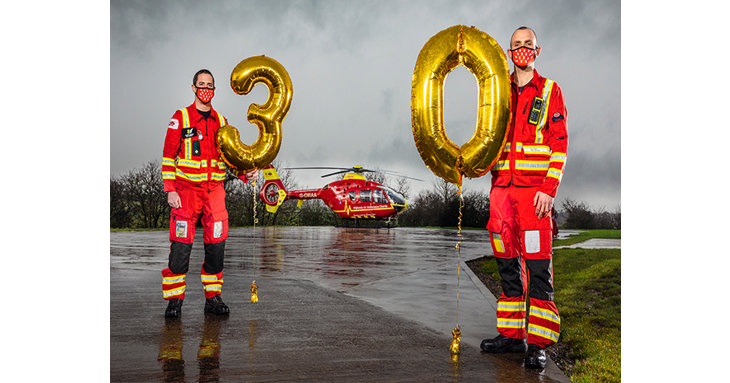 The Midlands Air Ambulance Charity is celebrating 30 years of saving lives.