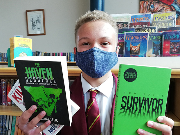 The school worked with The Suffolk Anthology in Cheltenham to spend its grant, with its students selecting a range of books for the school library.