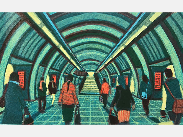 London Bridge Undergound  Gail Brodholt.