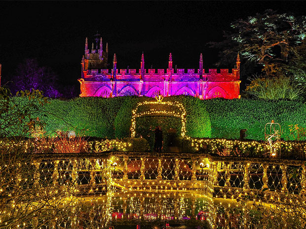 Wander through enchanting scenes at Sudeley Castles Spectacle of Light.