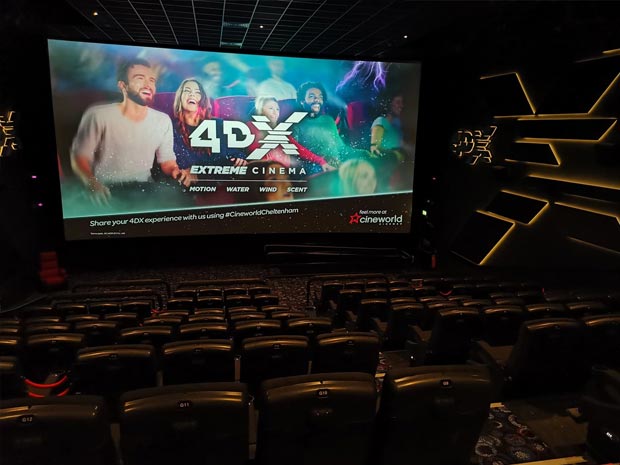 4DX offers state-of-the-art multi-sensory experiences in Cheltenham.