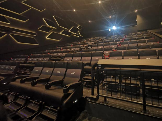 The 4DX screens have bespoke seating which moves with the action on screen.