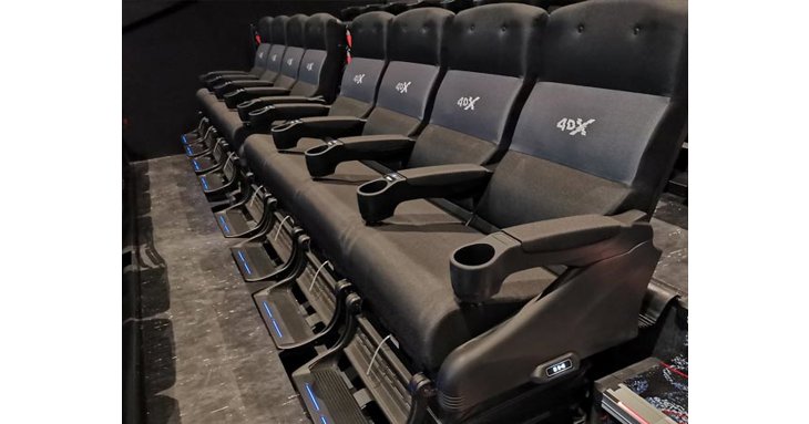 The state-of-the-art 4DX chairs.