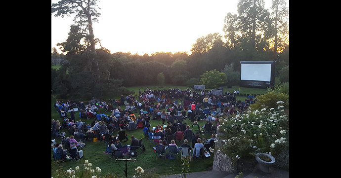 Outdoor cinema at Berkeley Castle