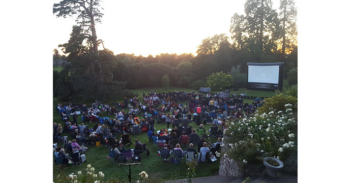 Outdoor cinema at Berkeley Castle
