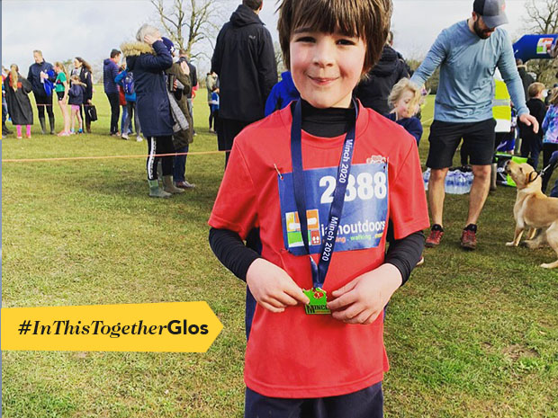 Gloucestershire boy runs marathon for Longfield Hospice