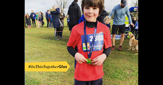 Gloucestershire boy runs marathon for Longfield Hospice