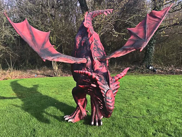 Dreygo the Dragon is visiting Gloucester this weekend.