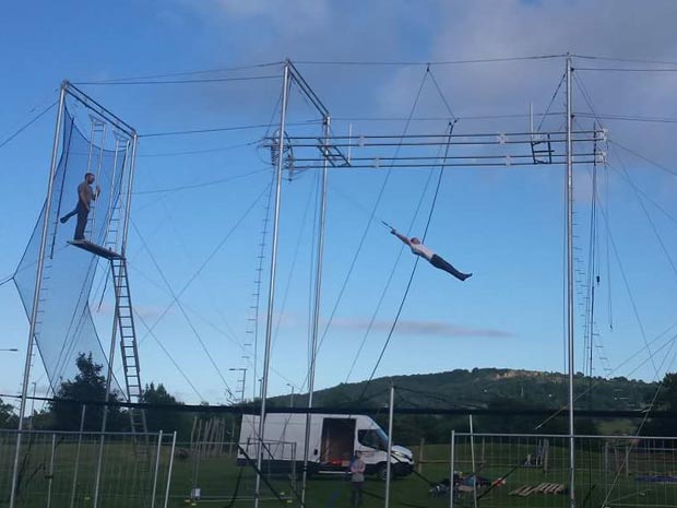 High flying trapeze fun is coming to Naunton Park in Cheltenham