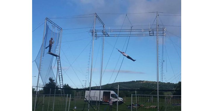 High flying trapeze fun is coming to Naunton Park in Cheltenham