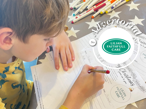 Schoolchildren in Cheltenham are being encouraged to send Christmas letters to Lilian Faithfull Care residents with the help of Officeworx, this December 2021.