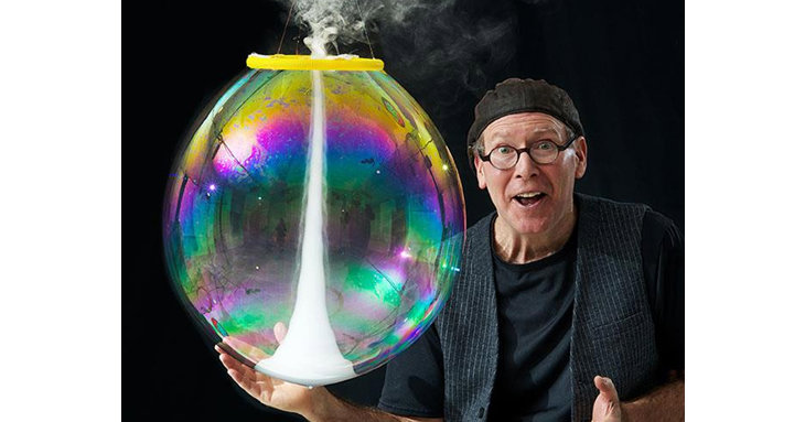 Treat the kids to tickets to see The Amazing Bubble Man.