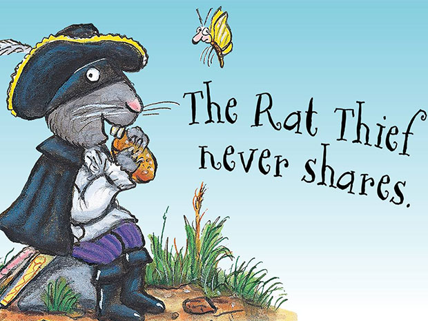 The Highway Rat  2011 Julia Donaldson & Axel Scheffler. Liscensed by Magic Light Pictures Ltd.