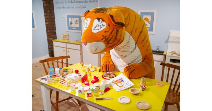 The touring National Trust exhibition, celebrating 50 years of The Tiger Who Came to Tea, arrives at Newark Park in July. Seven Stories and Damien Wootton