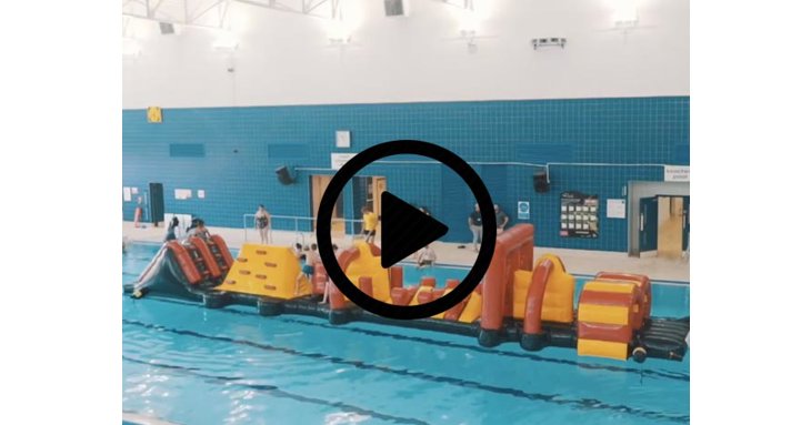 An inflatable assault course and brand-new splash pad have been installed at Leisure at Cheltenham