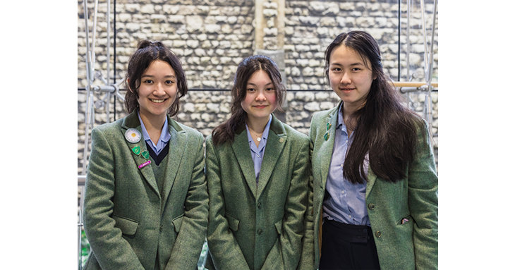 Cheltenham Ladies College pupils Larissa, Sophie and Ashley will have their research experiments flown into orbit, thanks to NASA Cubes in Space global engineering design competition.