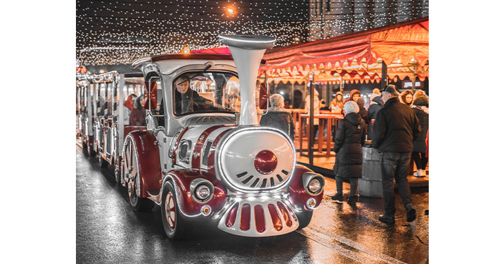 Board the train and watch out for Father Christmas as you journey through the forest lights at Perrygrove Railway this December 2021.