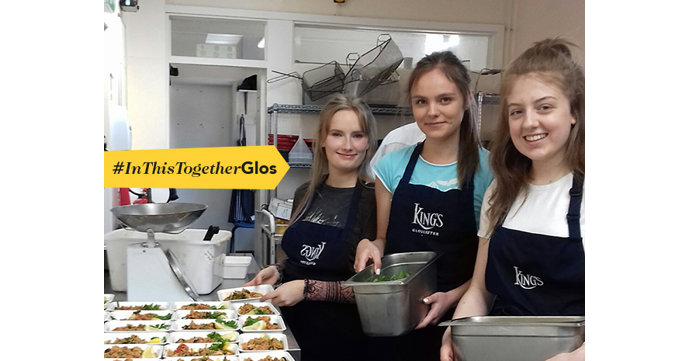 The King's School Gloucester opens its kitchen for local food charity
