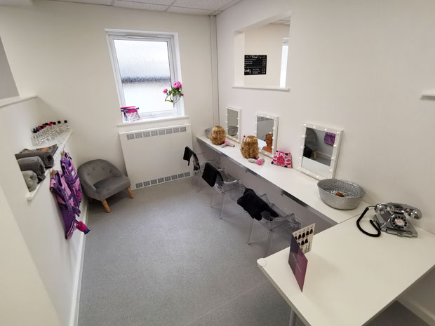 Budding hair stylists will love the salon at Dinky Street.