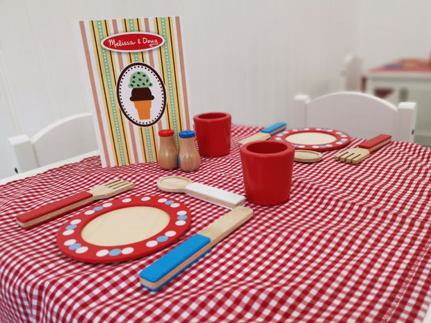 Kids will love playing in the cafe at Dinky Street