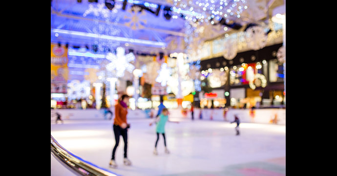A new permanent indoor ice-skating rink has opened near Gloucestershire