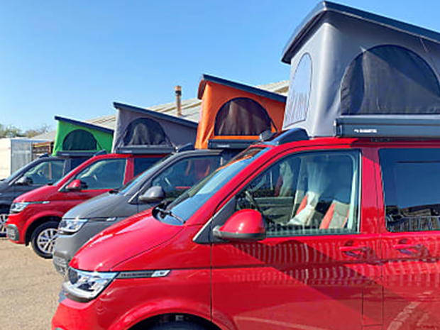 M5 Motorhome Hire in Cheltenham has a fleet of VW T6.1 campervans  one of which is being offered up for several days use to the winners of this exciting competition.