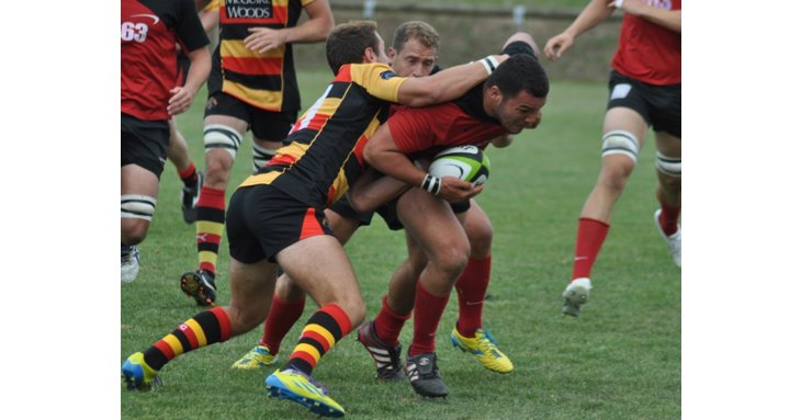Ellis Genge, now an English rugby union Premiership player for Leicester Tigers and England international, in action for Hartpury as a student.