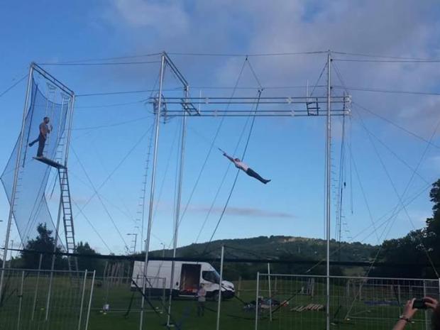 Try out the Flying Trapeze at Pittville Park this summer.
