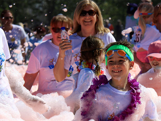 Join in the fun at the Longfield Bubble Rush this October.