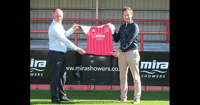 Mira Showers is extending its partnership with Cheltenham Town FC