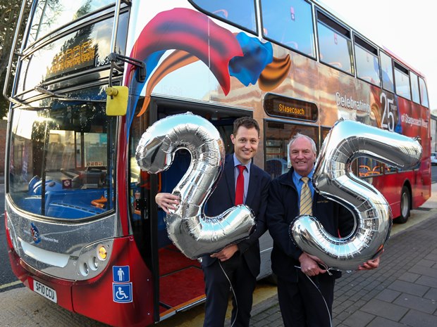 Stagecoach West celebrates 25 years of silver service