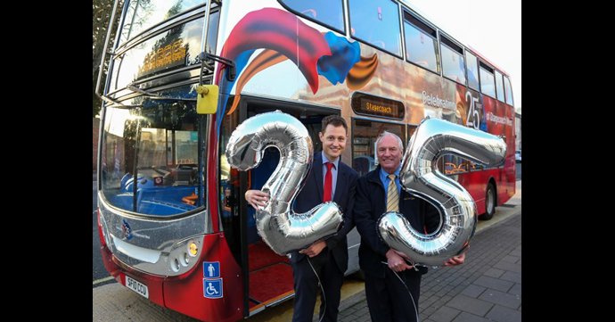 Stagecoach West celebrates 25 years of silver service