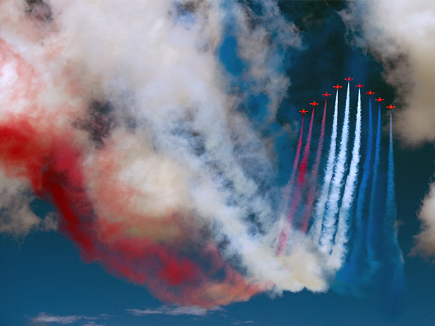 Officially known as the Royal Air Force Aerobatic Team, the Red Arrows will be flying over Gloucestershire in July 2021.