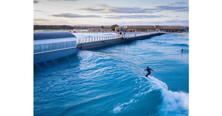 With social distancing measures in place, The Wave surfing lagoon in Bristol is set to welcome surfers back for the first time since lockdown. Photo  Global Shots.