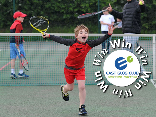 Enjoy tennis, squash, racketball and padel with a three-month family membership at East Glos Club.