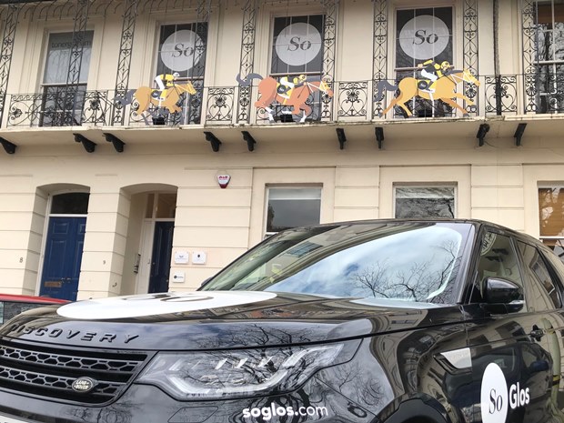 SoGlos took part in The Festival Shop Window fun and excitement at our Imperial Square offices.