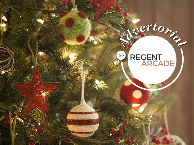Regent Arcade in Cheltenham is giving away baubles this Christmas