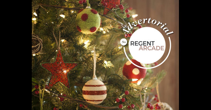 Regent Arcade in Cheltenham is giving away baubles this Christmas