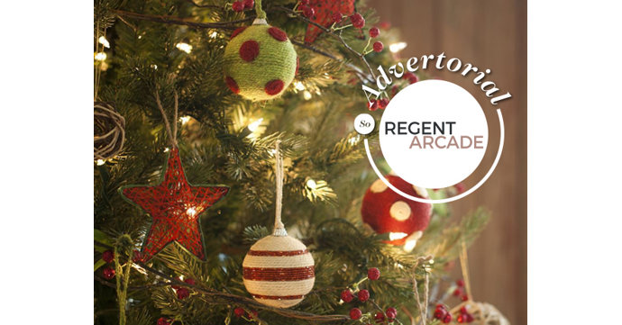 Regent Arcade in Cheltenham is giving away baubles this Christmas