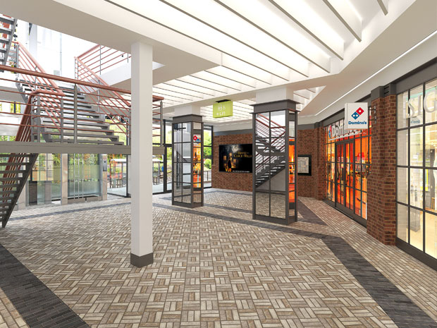 The centre will have a brand-new entrance