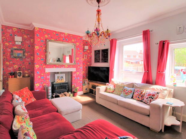 The dcor throughout is stunning, full of bright colour and personality, as well as beautiful period features.