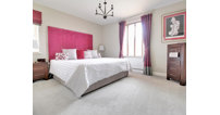 All five of the bedrooms are doubles, with the master bedroom also having fitted wardrobes and an ensuite.