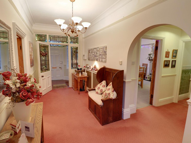 The property has a wealth of period features, including herringbone tiled floors, stained glass windows and even the original servants bells.