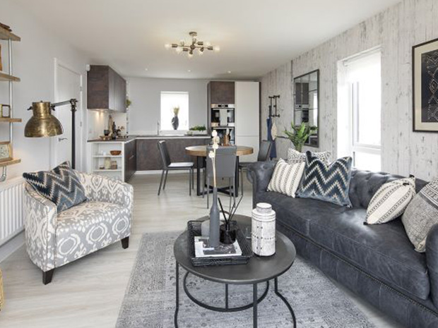 The property benefits from a sociable open plan living, dining area and kitchen.