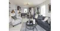The property benefits from a sociable open plan living, dining area and kitchen.