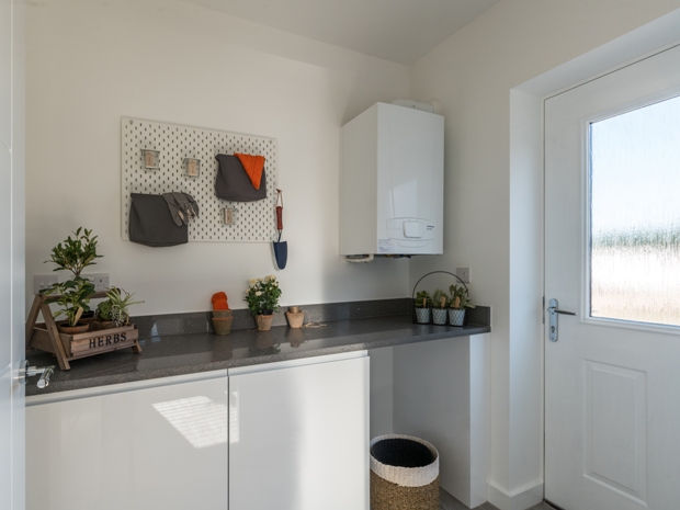 The laundry room is an ideal extra for families.